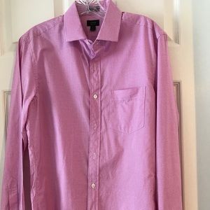 J Crew Men’s Small Pink and White Checked Shirt